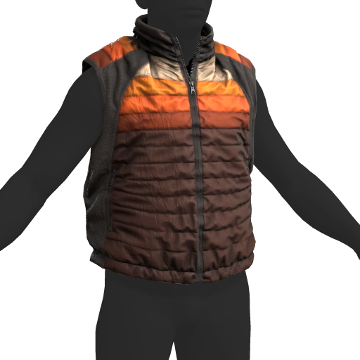 Puffer Gilet Orange