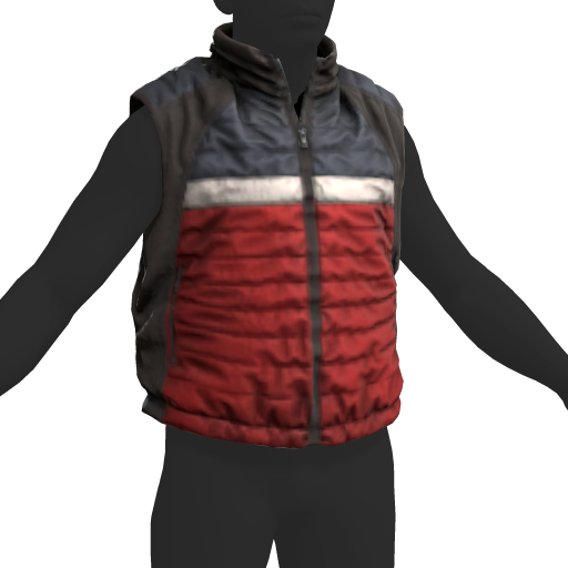 Puffer Gilet Red