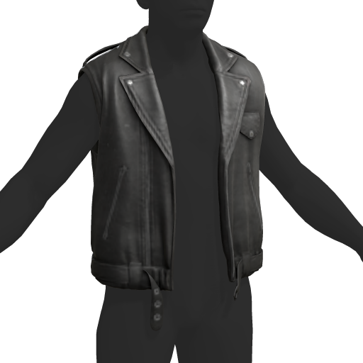 Sleeveless Leather Jacket