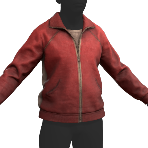 Zipper Jacket Red