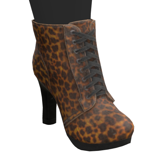 Leopard Print Heel Boots