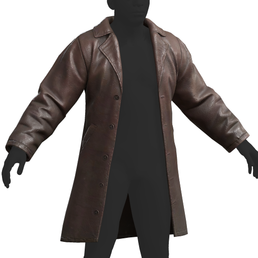 Leather Coat (Brown)